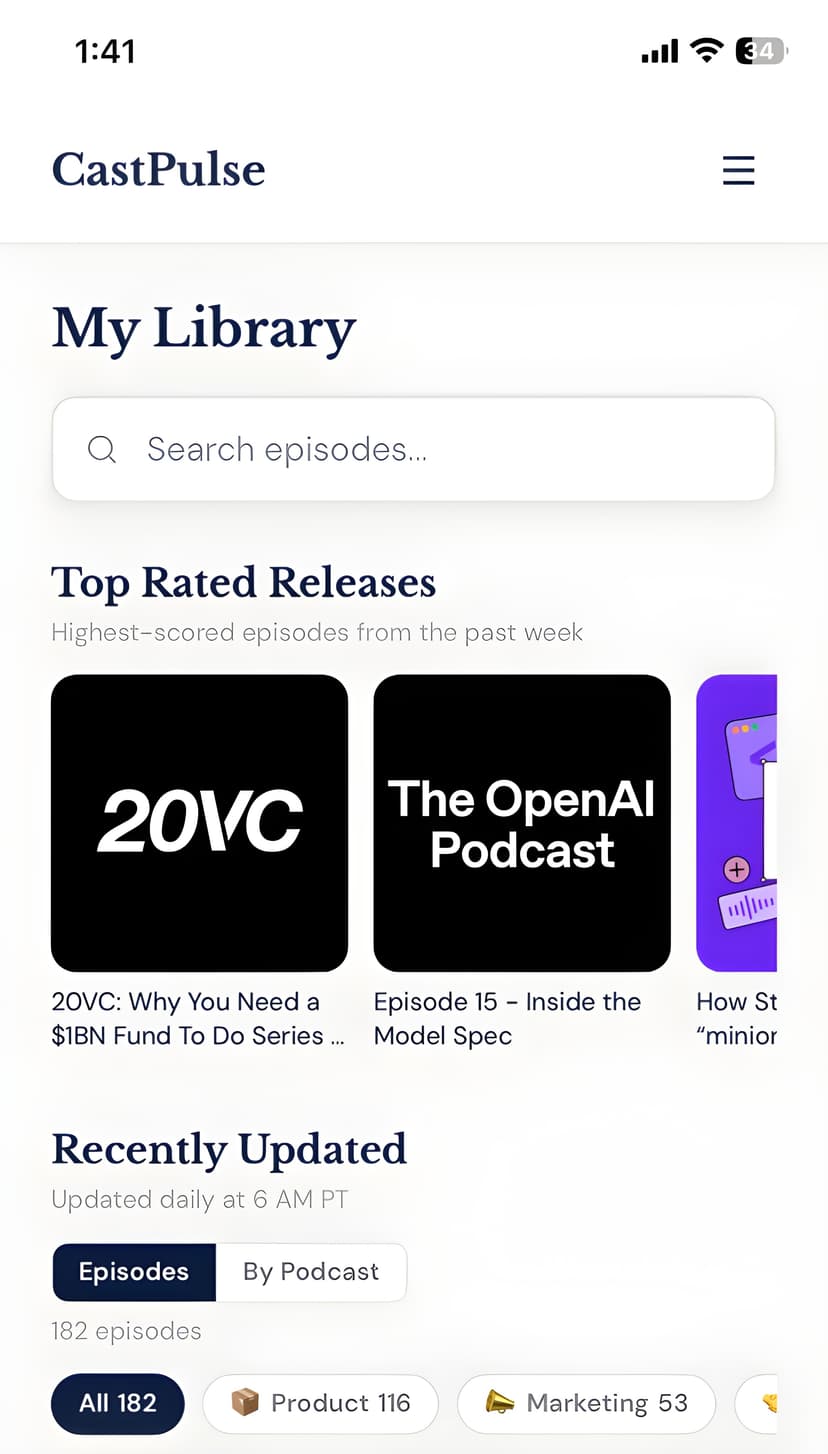 CastPulse — my library